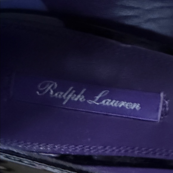 Ralph Lauren Purple Label Celia patent leather pump- Black NEW $750 - Picture 8 of 16